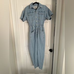 Free people denim jumpsuit